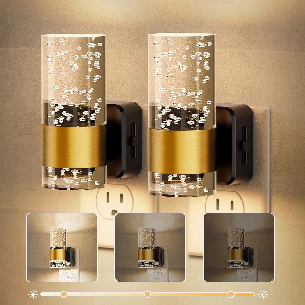 Sunicol Nachtlicht Dimmbar Acryl Nachtlicht steckdose, Dämmerungssensor, 2 günstig online kaufen