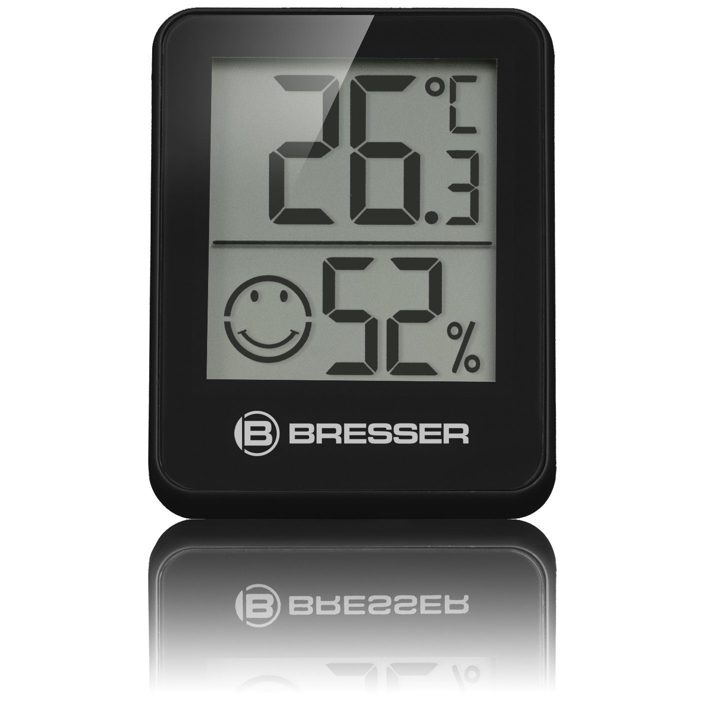BRESSER Hygrometer ClimaTemp Indicator 6er Set schwarz