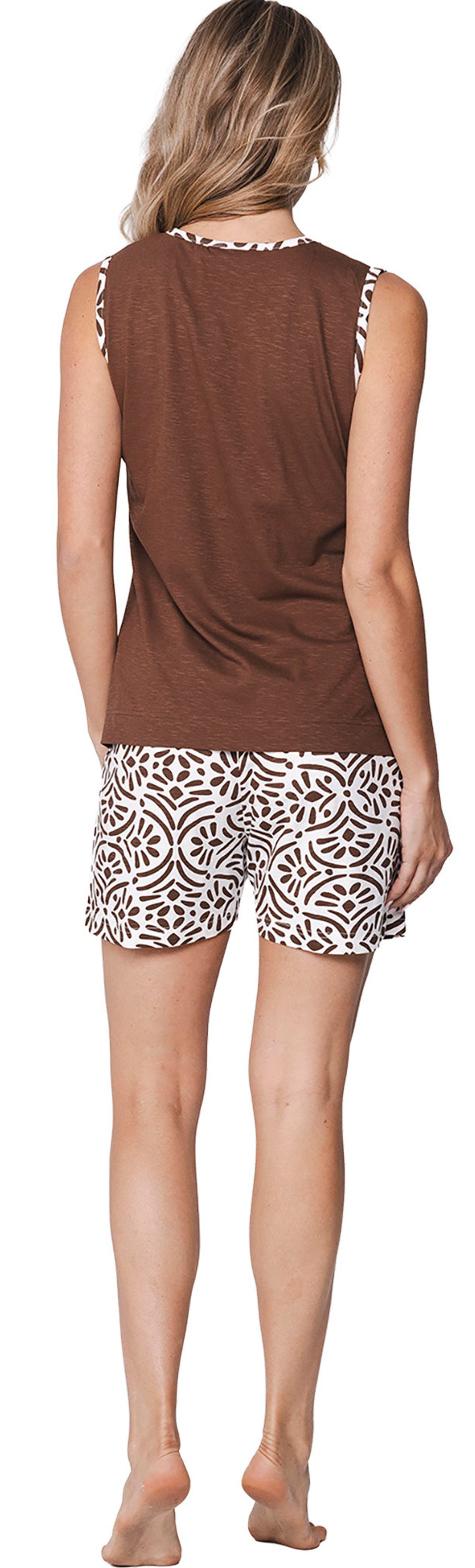 Pastunette Shorty Modischer Damen Schlafanzug kurz (2 tlg) Baumwolle günstig online kaufen