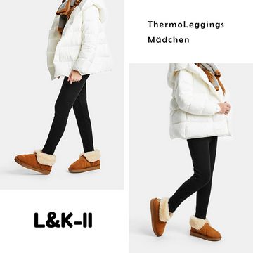 L&K-II Thermoleggings 4610 (2er-pack, 2-tlg) Thermoleggings Mädchen mit Fleece gefütterte