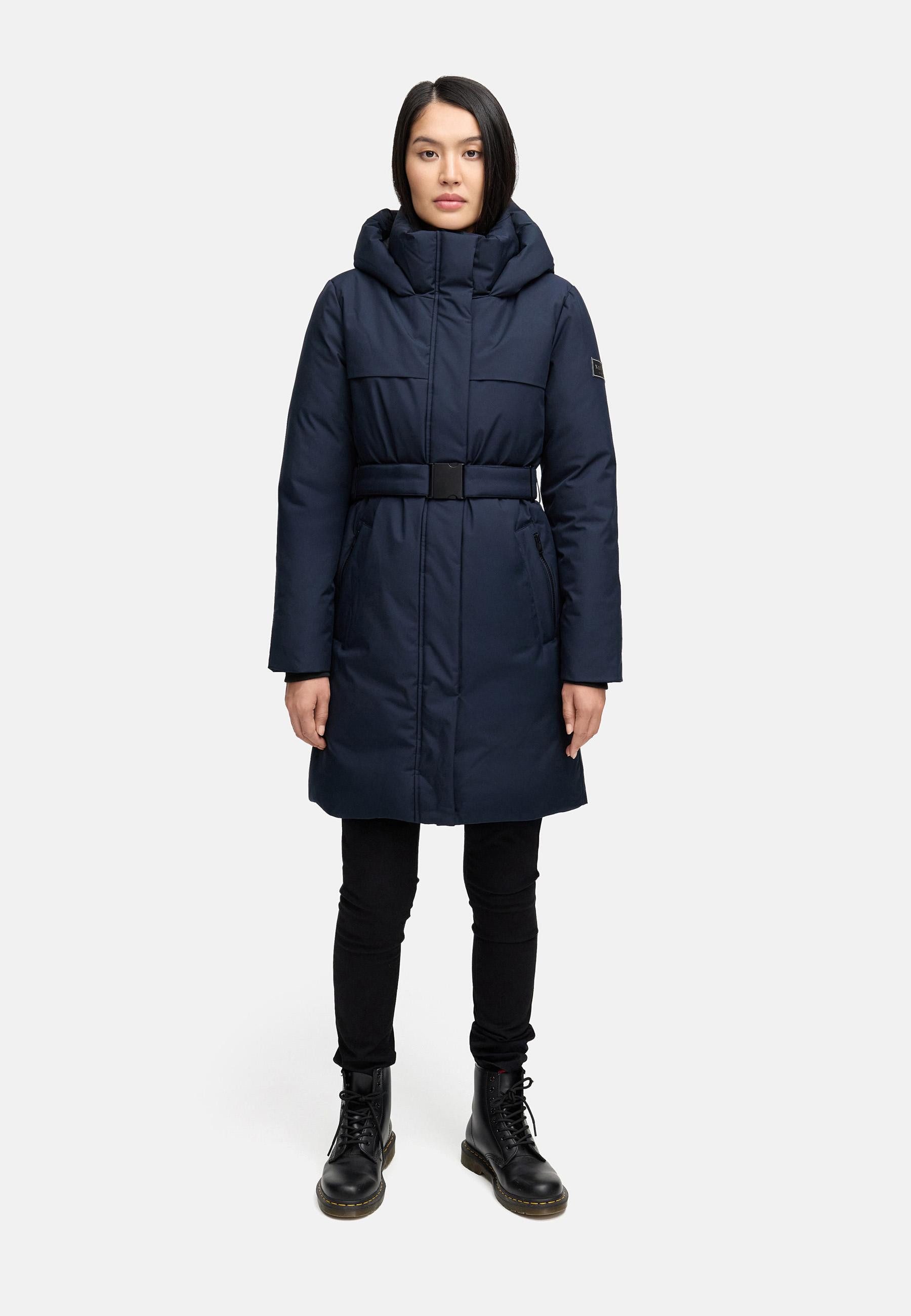 Navahoo Wintermantel Gipfelspass XIV Warmer Winterparka mit Taillengürtel