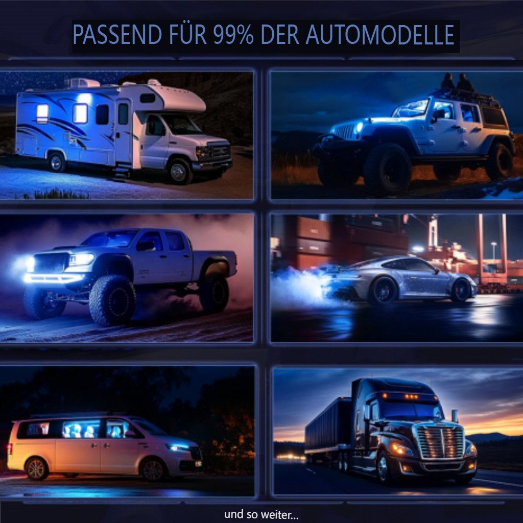 Insma 800W Ultra-Slim 10Zoll Auto Subwoofer Verstärker mit LED Ambientelicht Auto-Lautsprecher (App & Fernbedienung) – Bild 5 von 5