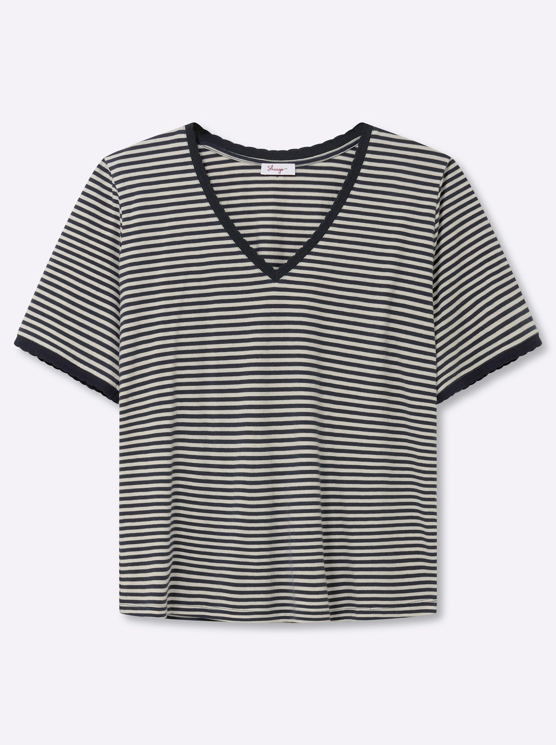 Sheego T-Shirt Shirt Kurzarm