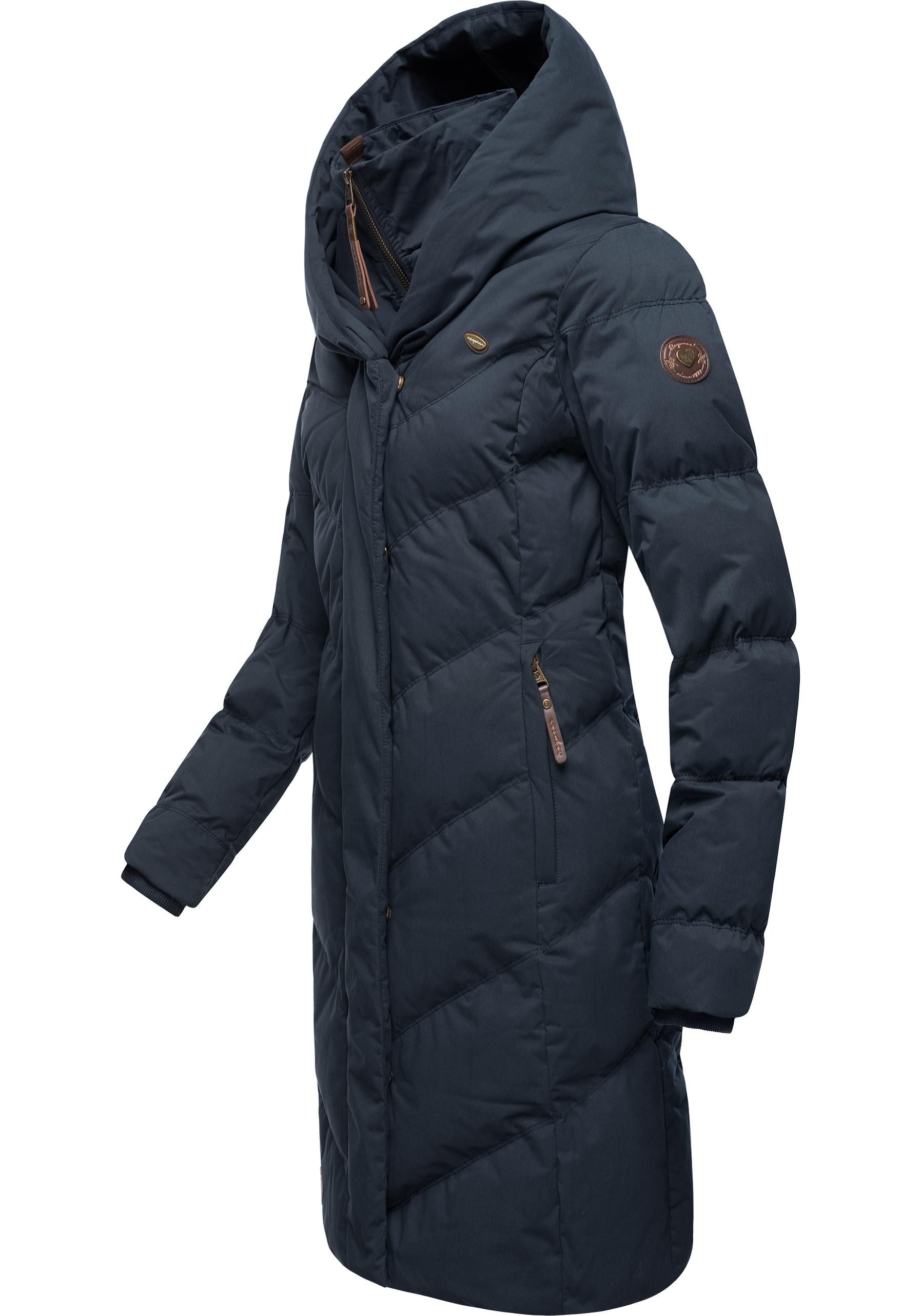 Ragwear Steppmantel Natalka stylischer, gesteppter Winterparka mit gefütterter Kapuze