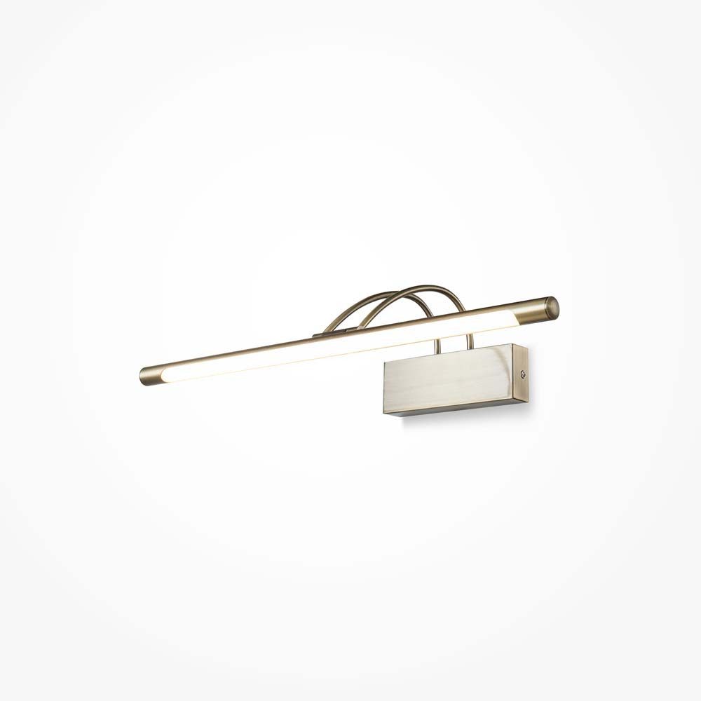 Maytoni LED Wandleuchte, LED-Leuchtmittel fest verbaut, Warmweiß, Wandleuchte Wandlampe Flurlampe Bilderleuchte LED Metall Schwarz