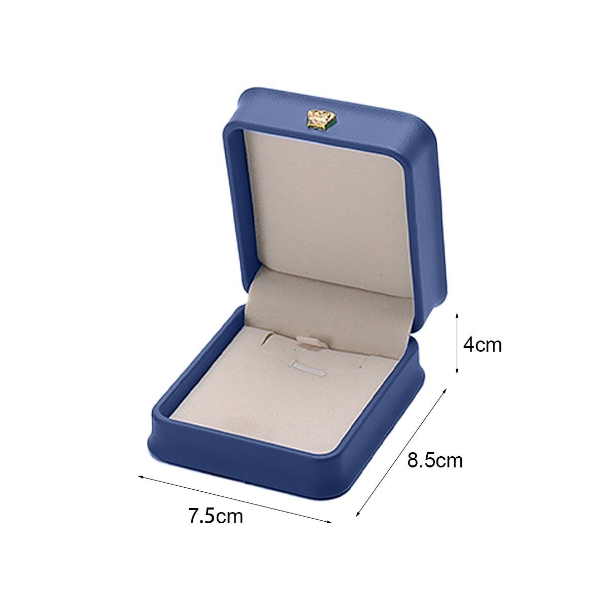 blau Etui Jormftte Geschenkverpackung Schmuckkasten Ring,Samt für Schmuck Ring-Box,ring