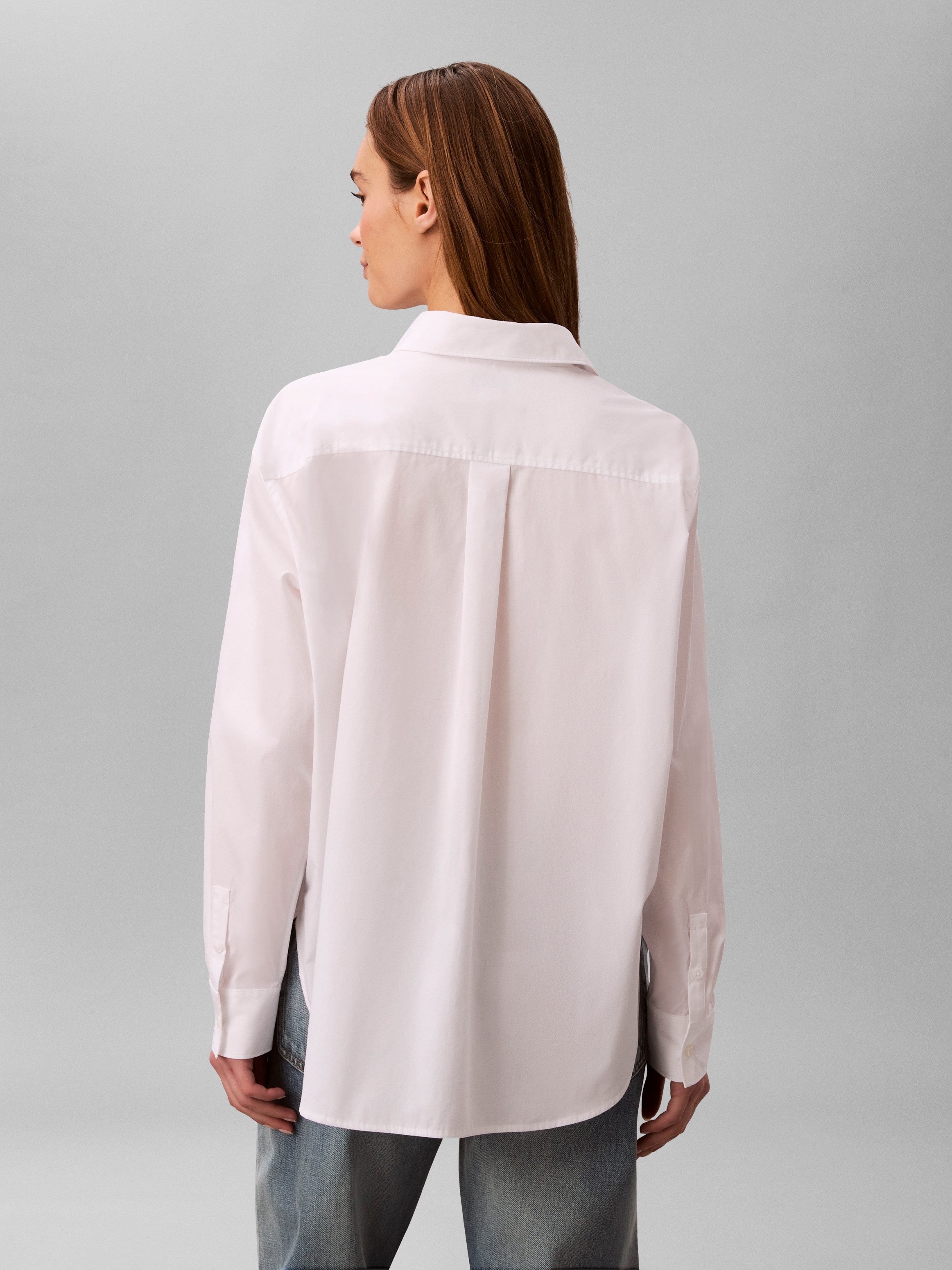 Calvin Klein Jeans Hemdbluse COTTON POPLIN RELAXED SHIRT Regular fit mit Brusttasche