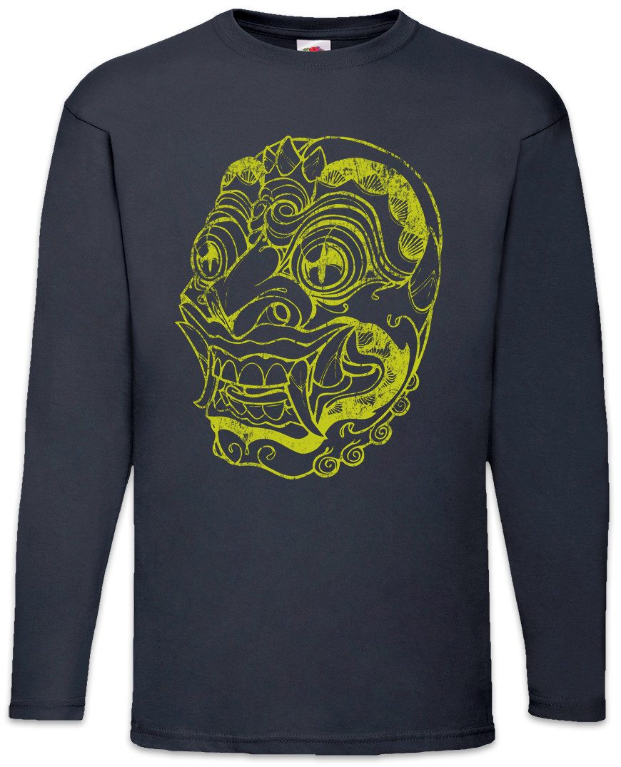 Langarmshirt Chinese Dragon Head II Langarm T-Shirt Drache Drachen China Maske Mask