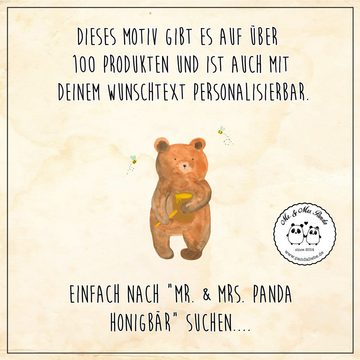 Mr. & Mrs. Panda Tragetasche Bär Honig - Transparent - Geschenk, Teddybär, Einkaufstasche, Jutebeu (1-tlg), Design-Highlight