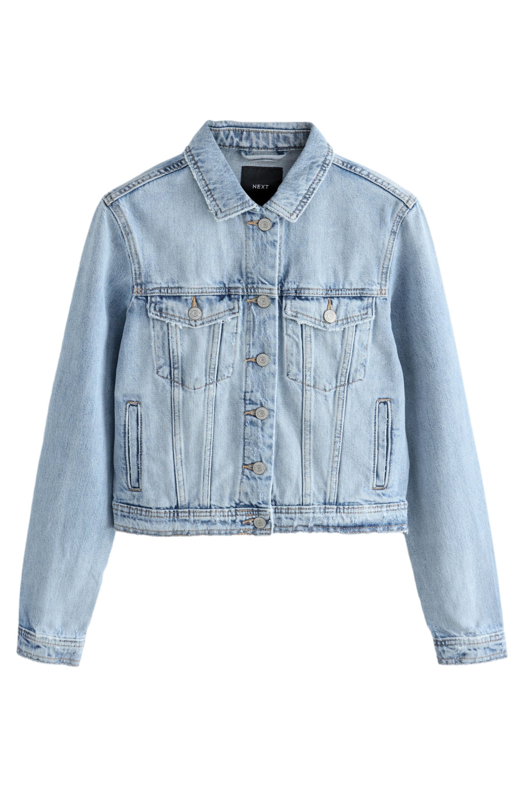 Next Jeansjacke Enge Trucker-Jeansjacke aus 100 % günstig online kaufen