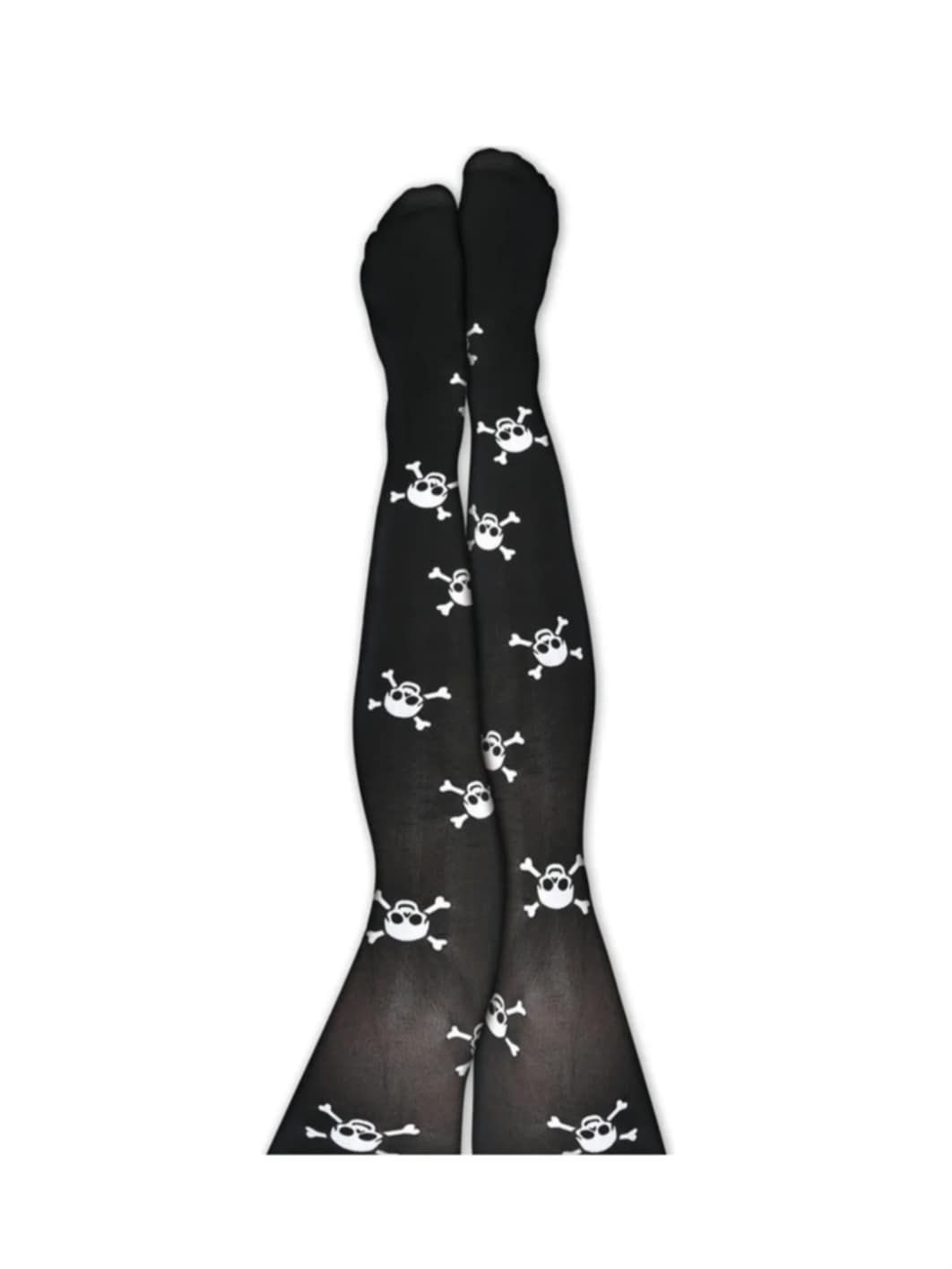 Orlob Strumpfhose Totenkopf Strumpfhose Schwarz Halloween günstig online kaufen