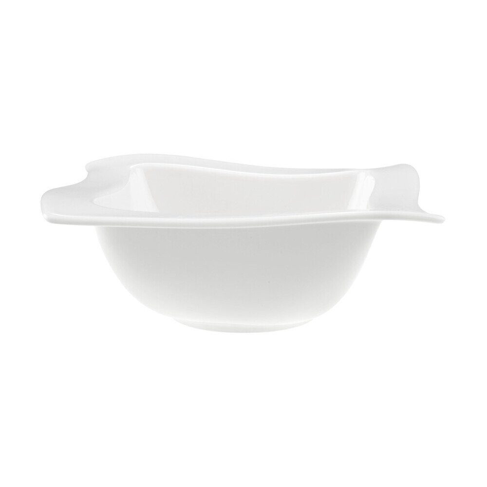 Villeroy & Boch Schale Schale 17x17 cm NewWave, Premium Porcelain, (1-tlg), Schale, 0,6 l, Premium Porcelain, Weiß