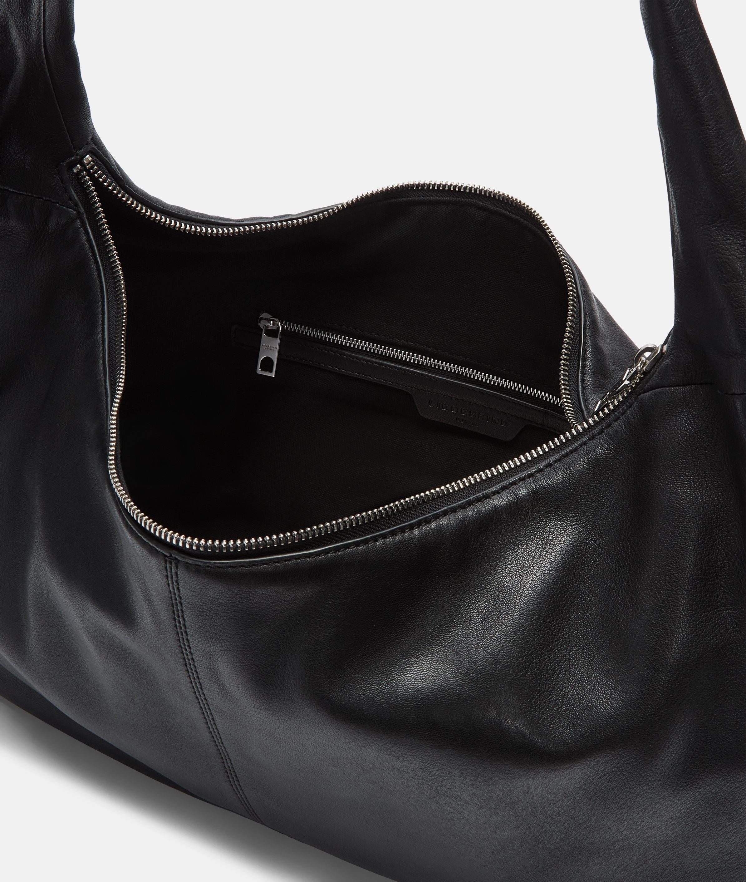 Liebeskind Berlin Schultertasche Bo Hobo L, Große Tasche aus Schafsleder