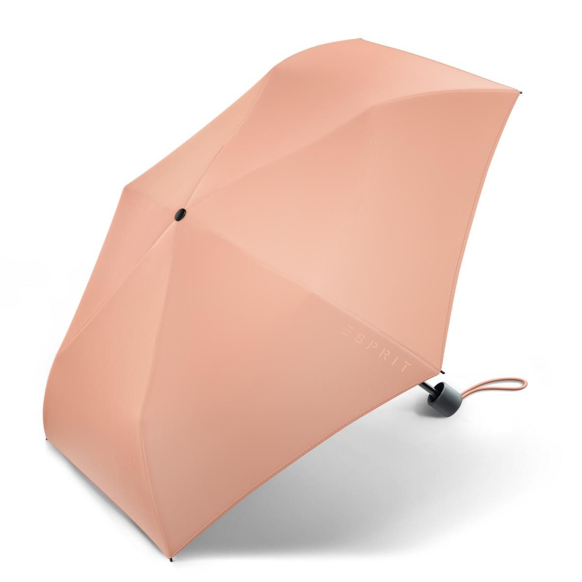 HAPPY RAIN Taschenregenschirm Mini Slimline Regenschirm 57207 Peach Pink, leicht