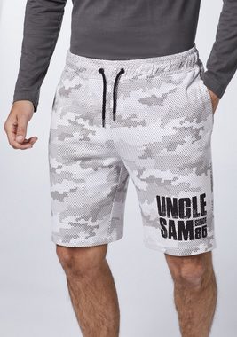 Uncle Sam Sweatshorts im Label-Design