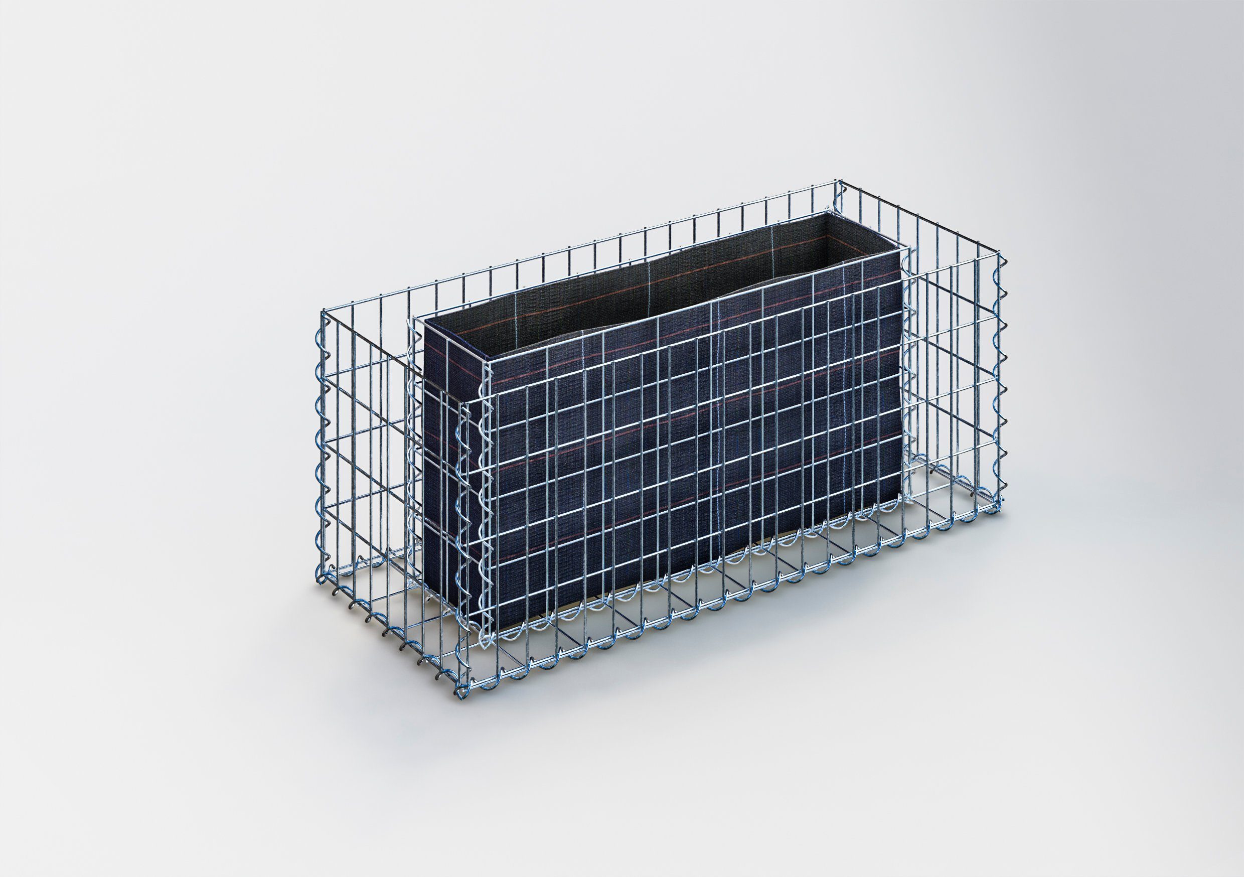 Gabiona Hochbeet Hochbeet eckig 100 cm x 40 cm x 40 cm (L x H x T