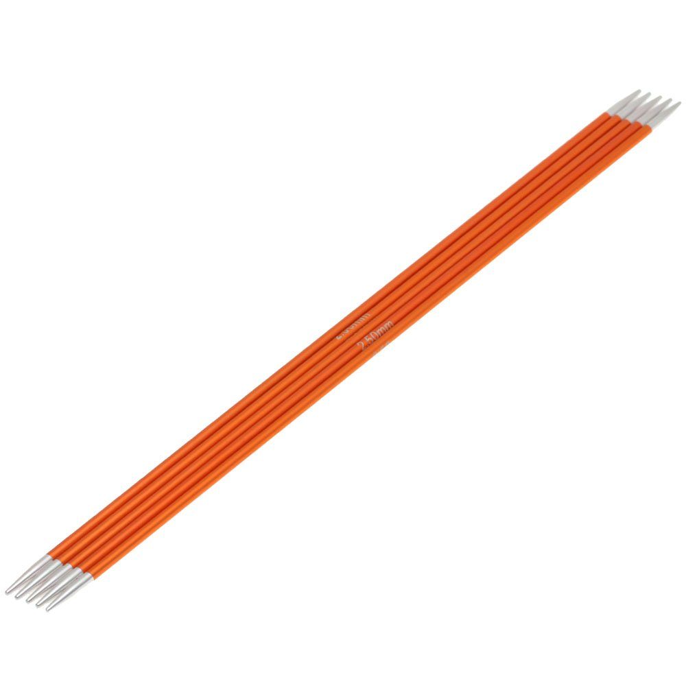LANA GROSSA Strumpfstricknadeln Knit Pro ZING Nadelspiel Aluminium Rainbow, Stricknadel verschiedene Längen/Größen