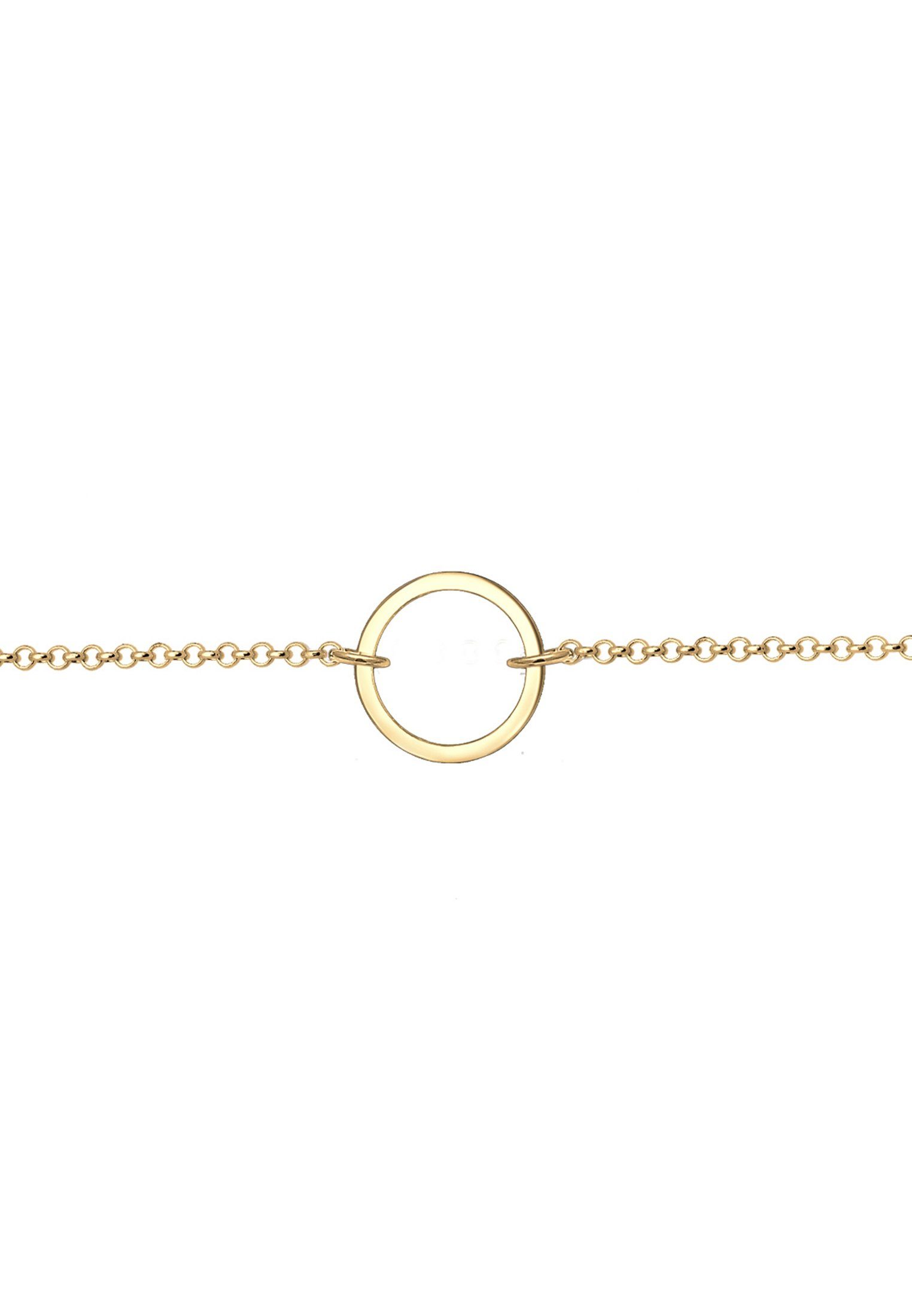 Elli Collier Choker Anhänger Kreis Gold Rund Silber 925