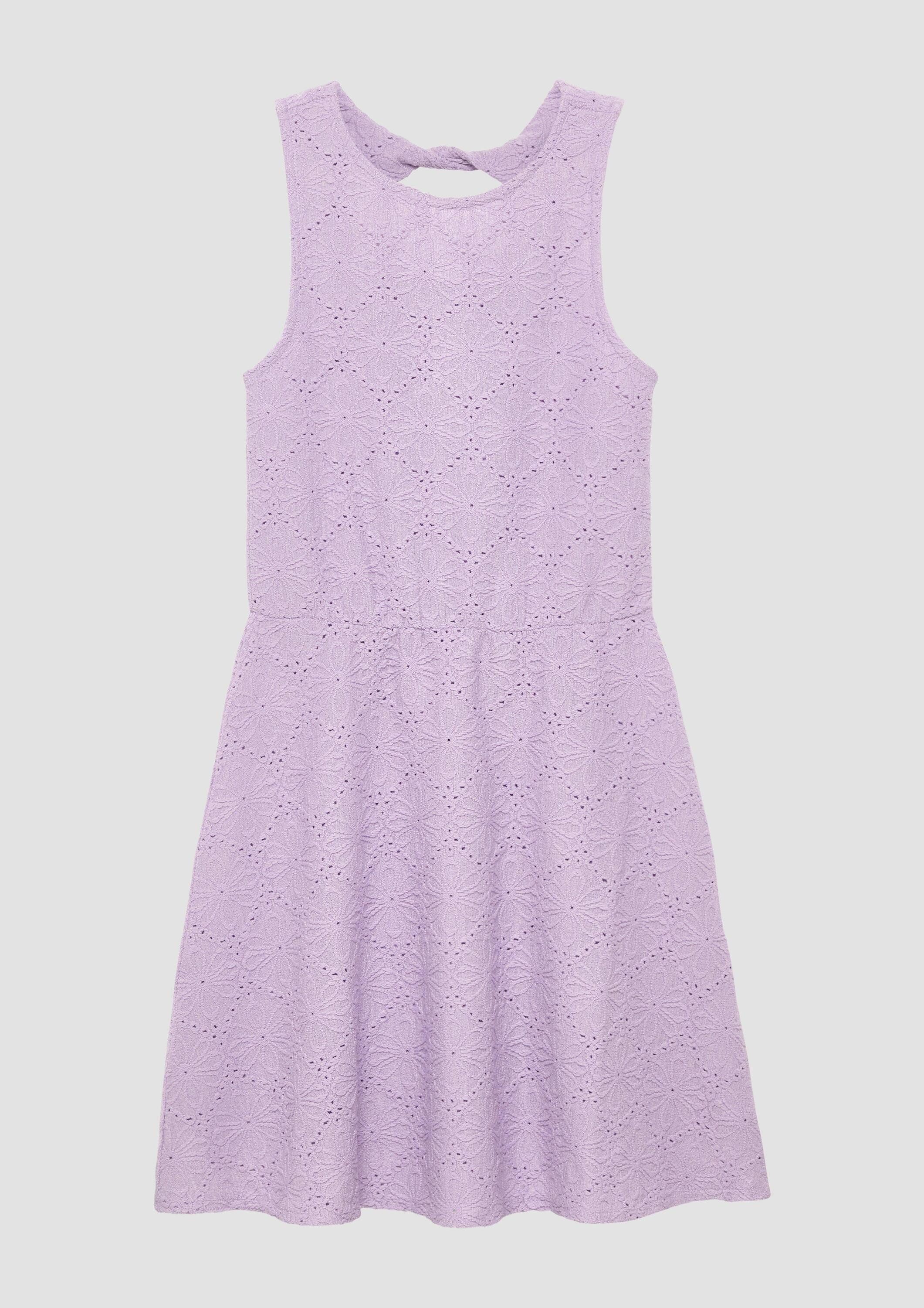 s.Oliver Minikleid Kleid Strukturiertes Kleid mit Cut-out am Rücken