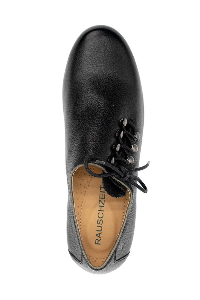 XAVER LUIS Schuhmanufaktur Haferlschuhe - PLATTLER - schwarz Haferlschuh