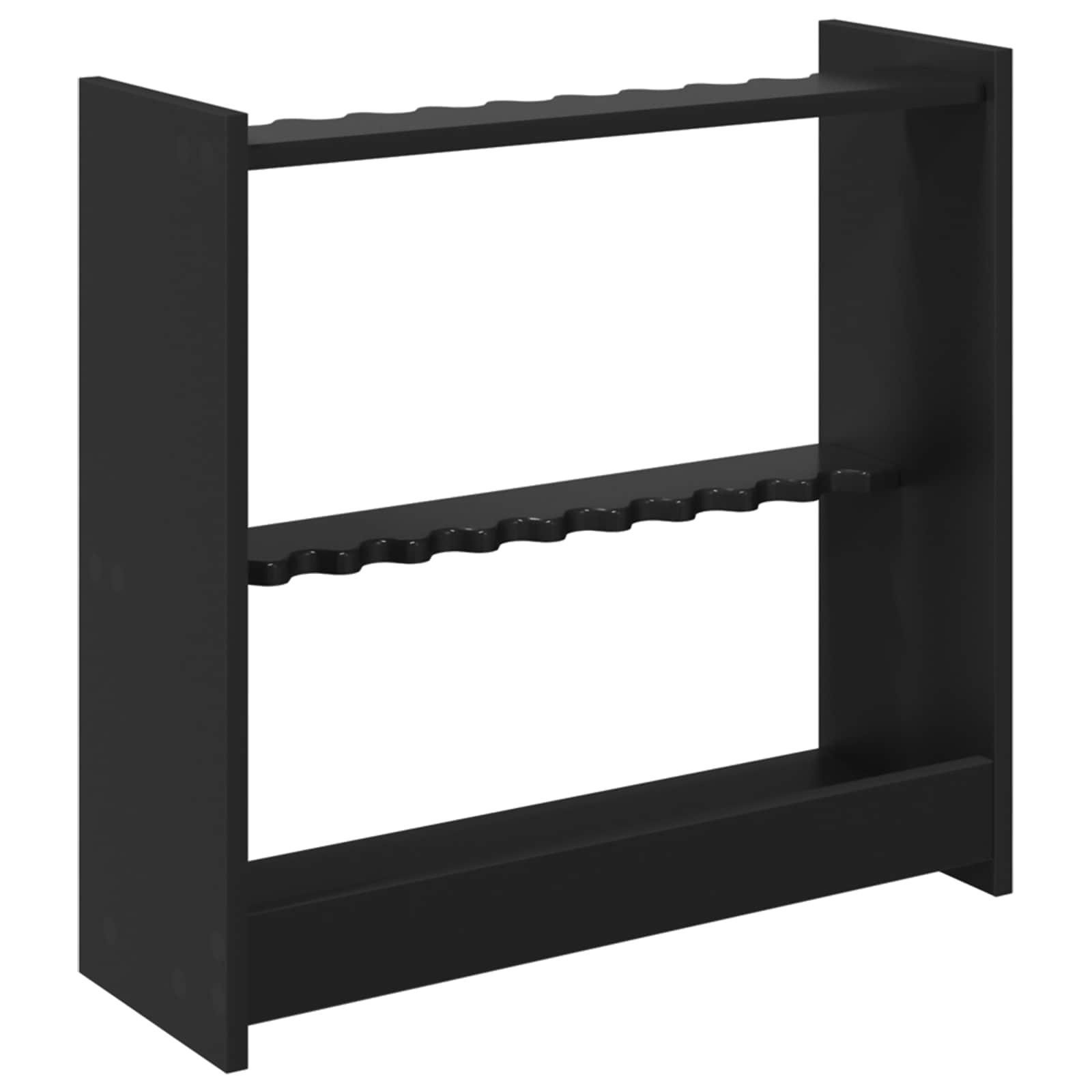 Billardtisch Billardqueue-Ständer Holzwerkstoff 60 x 20 x 57 cm Schwarz