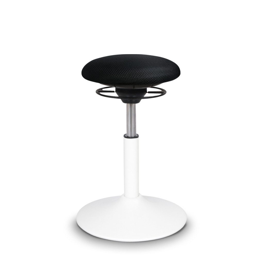 Balimo Sitzhocker BALIMO® CLASSIC - Gestell Weiß - Sitztrainer - Bewegungshocker