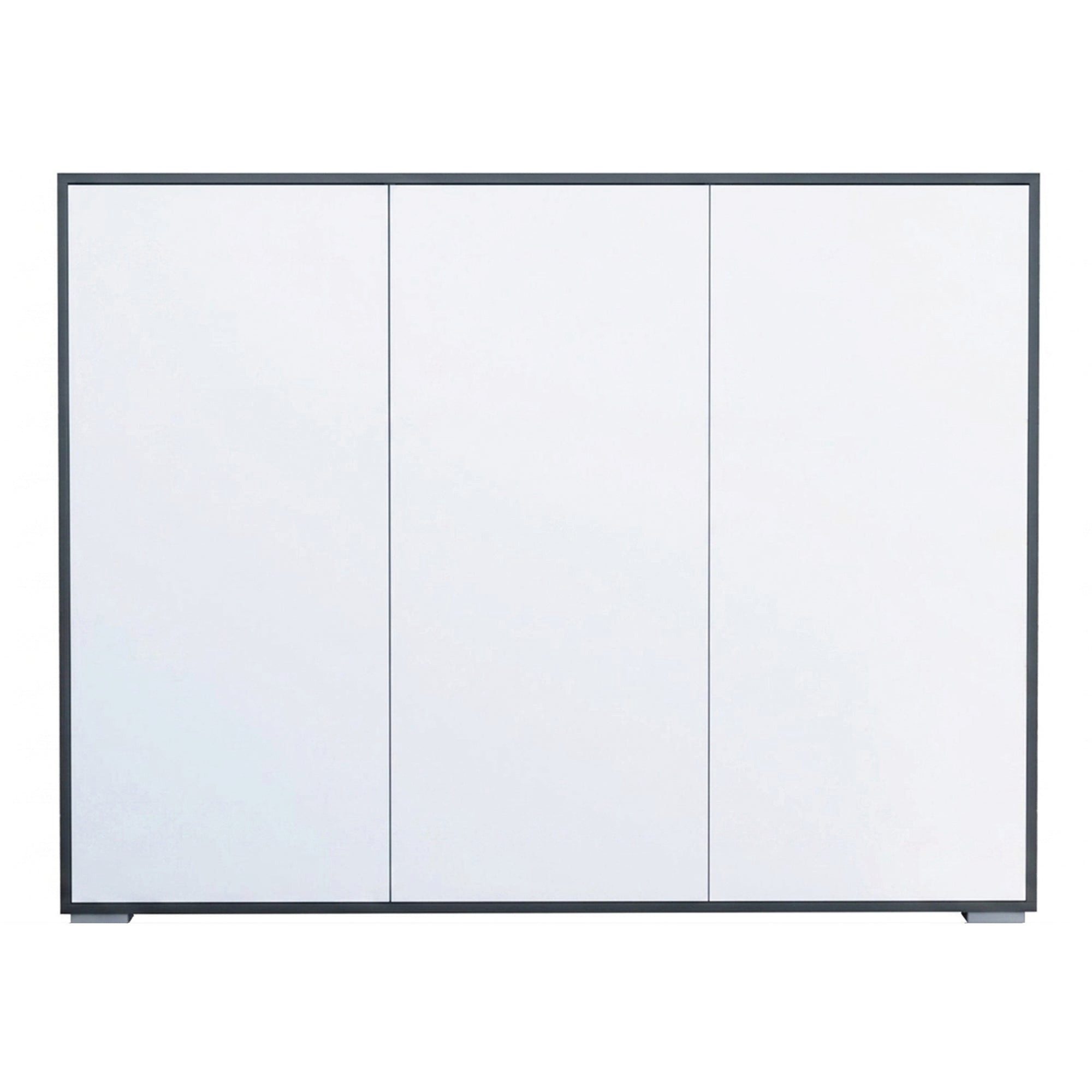 InnoFurn Highboard Elena M2 Anthrazit (Schrank), Aktenschrank mit Push-to-Open, Made in Germany