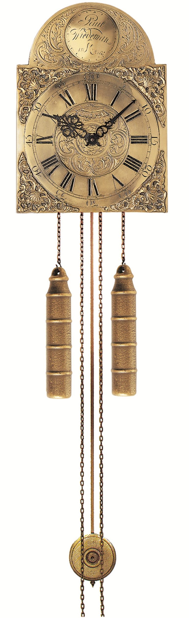 AMS Wanduhr Mechanische Pendeluhr mit Gewichten und Pendel H539 (Historischer Bezug – Meister Paul Widemann)