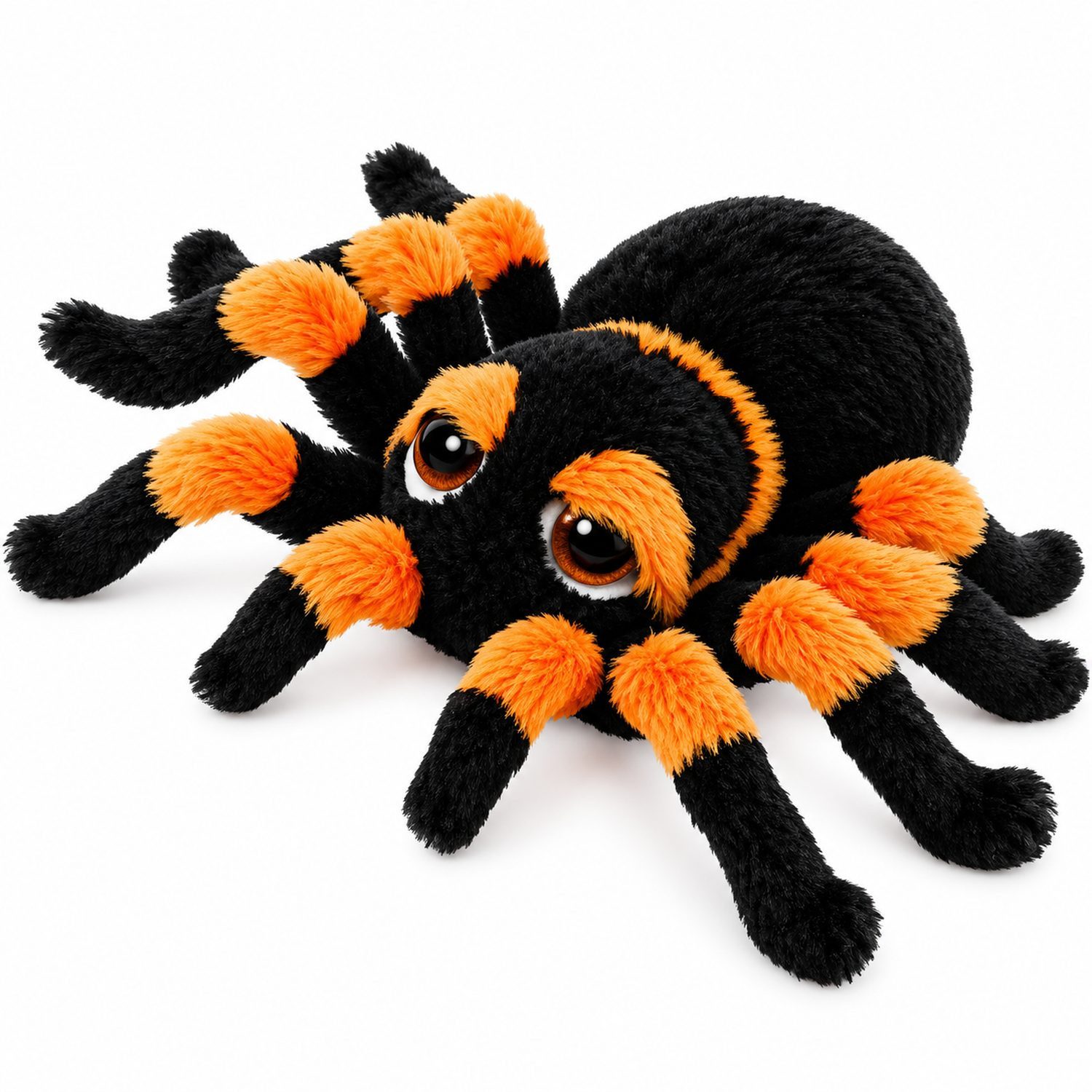 Geese Design-Trends Kuscheltier Stofftier Spinne 'Nico' Gr. M (23 cm), Schwarz Or