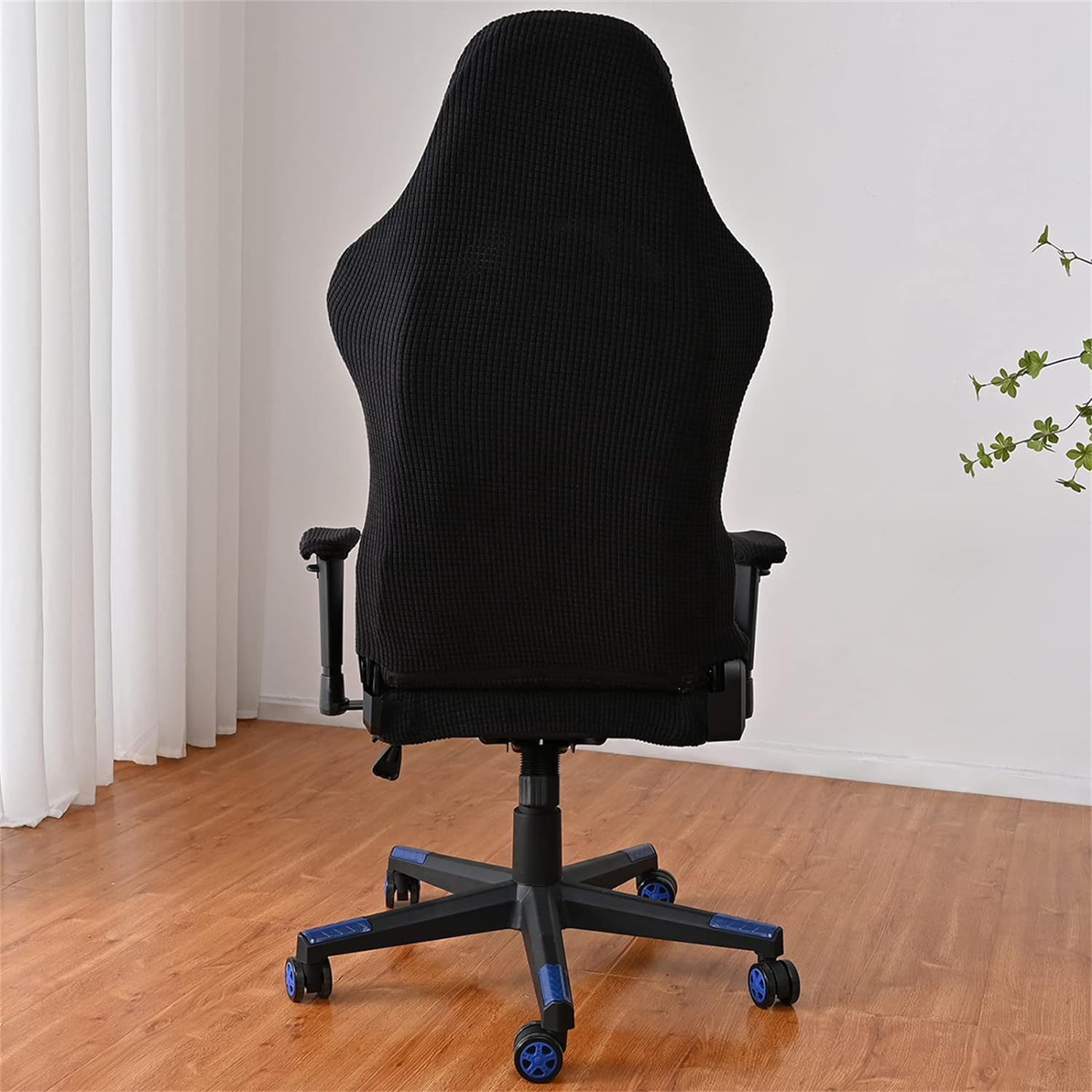 Agger Bürostuhlhusse 4Stk Gaming Stuhl Bezug Waschbar,Waschbar Gaming Stuhl Bezug, Gaming Stuhlhussen, Gaming Stuhlbezüge Anti-Rutsch