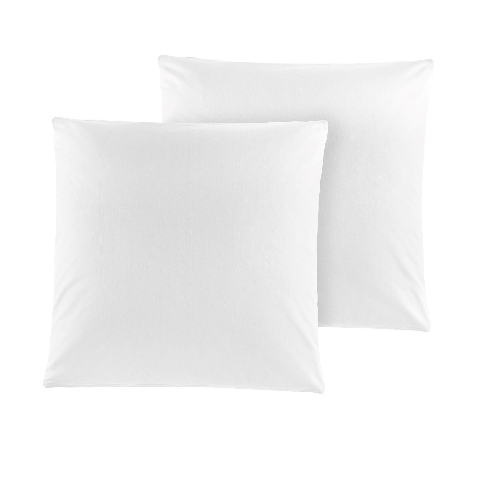 HTI-Living Dekokissen Kissenhülle 2er Set 80 x 80 cm, Dekokissen Sofakissen Weiss