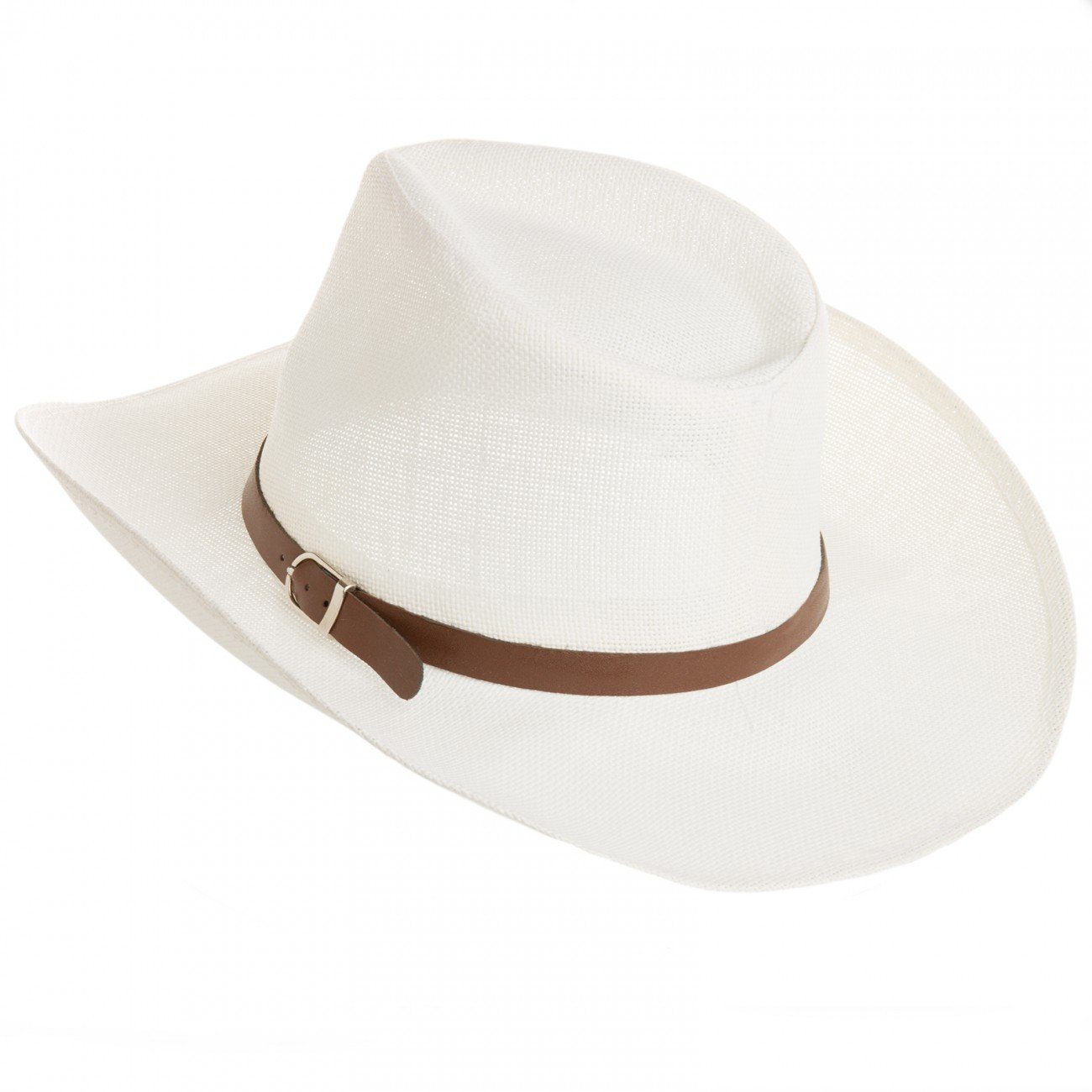 Caspar Cowboyhut HT009 Herren Hut mit braunem Gürtelband günstig online kaufen