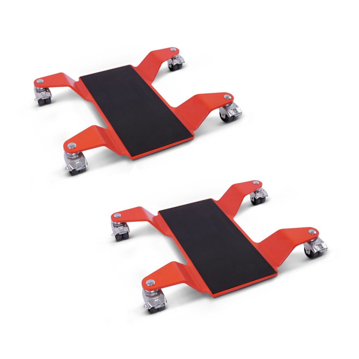 ConStands Motorradheber 2x Rangierhilfe für Hauptständer # Easy Mover II bis 320kg in rot Spar