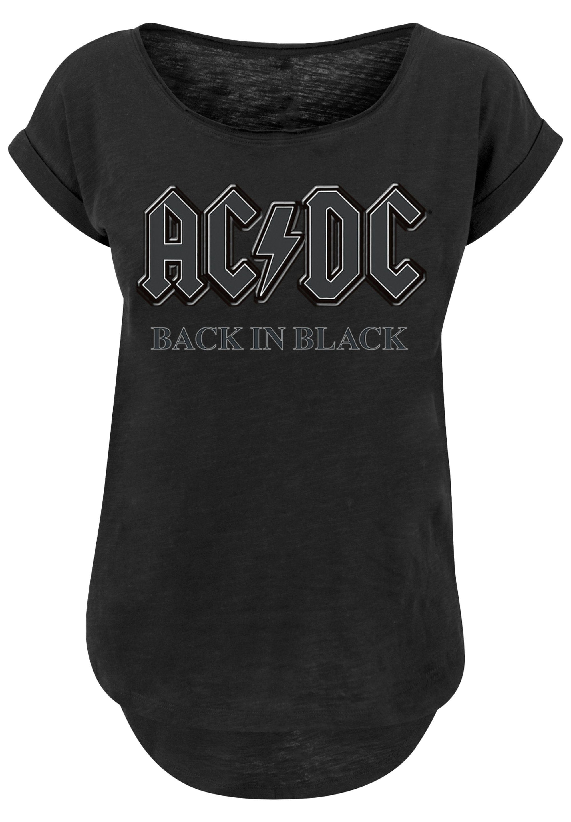 Print PLUS Back Black in T-Shirt F4NT4STIC SIZE ACDC