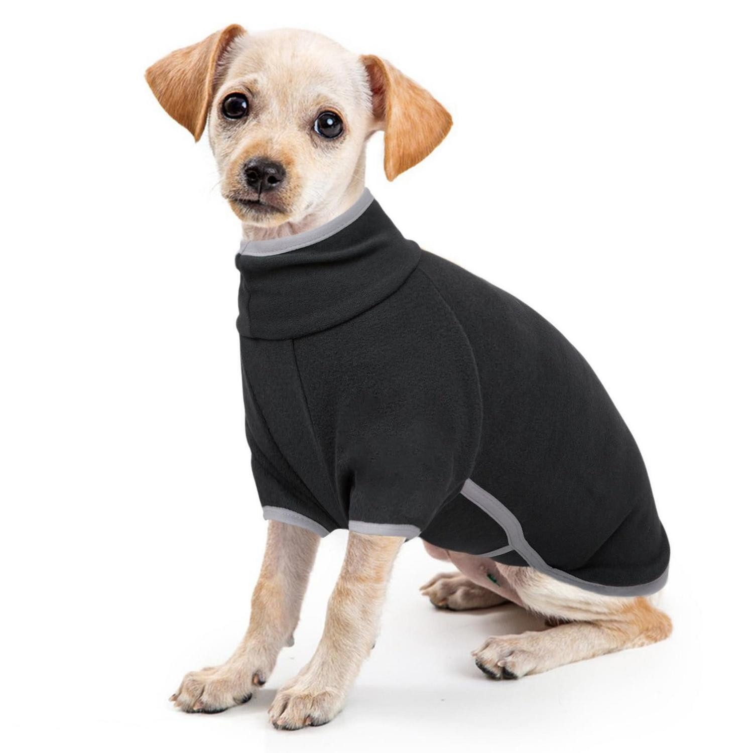 LuxusKollektion Hundepullover Hundemantel Winter Fleece XS Dunkelgrau