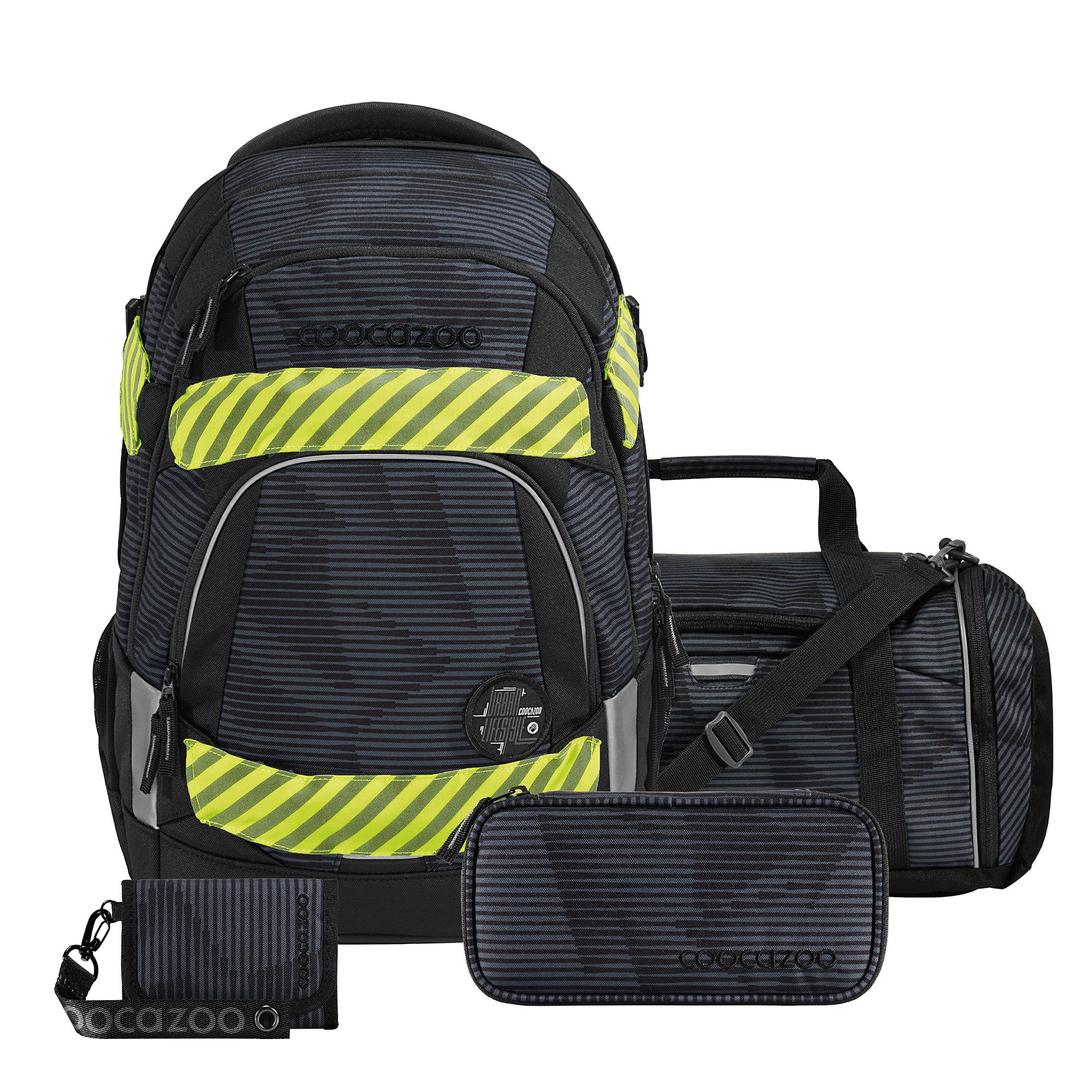coocazoo Schulranzen MATE, Mäppchen, Sporttasche, Geldbörse, Pull-Over (5-tlg)