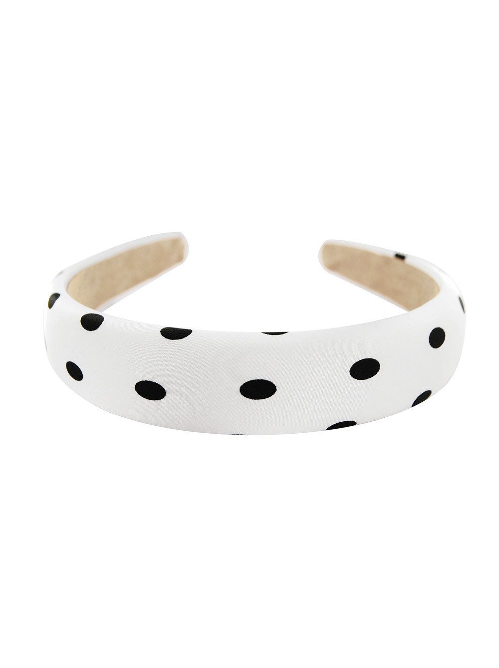 axy Haarreif Breiter gepunkteter Haarreif gepolstertes, Vintage Damen Haareifen Haarband