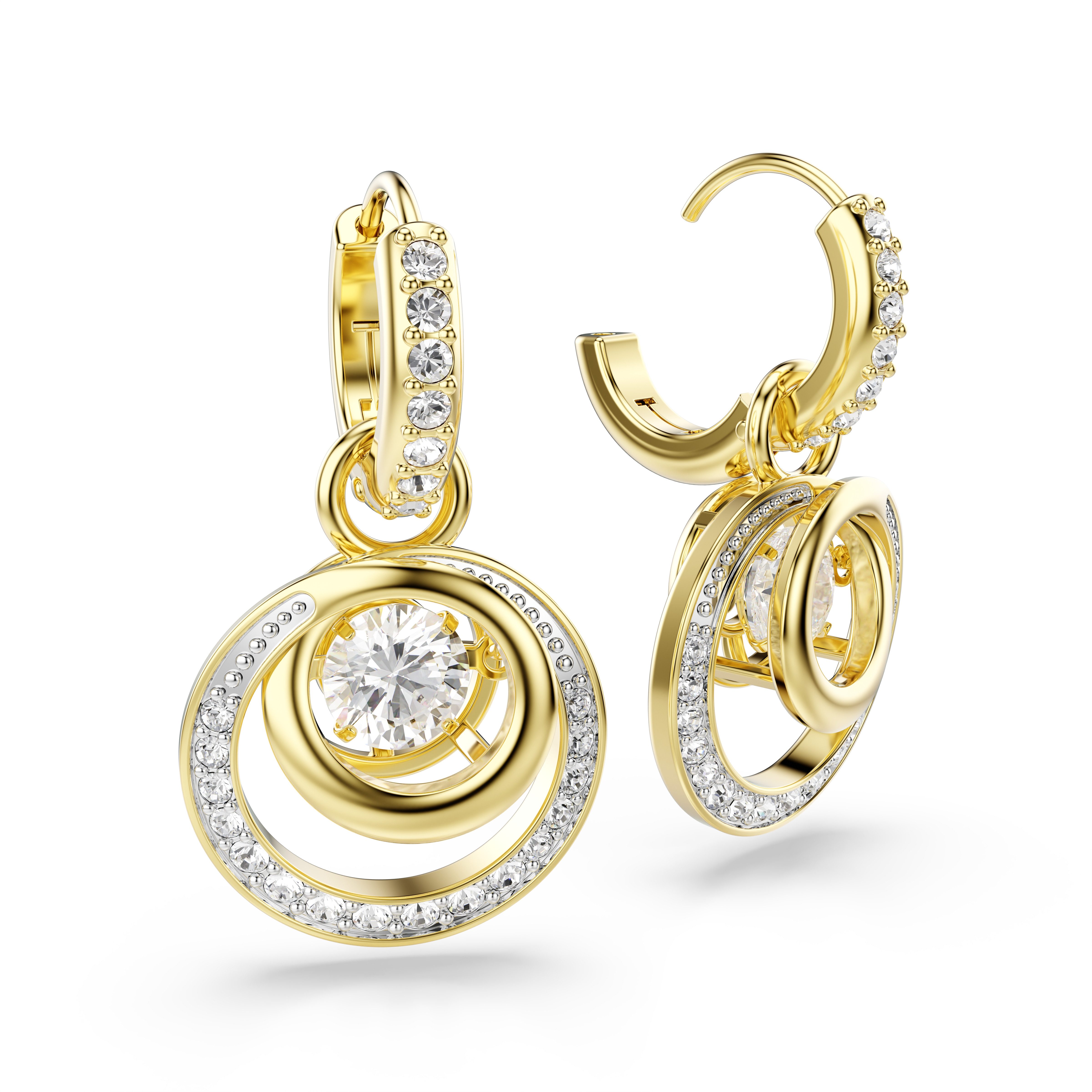 Swarovski Paar Ohrhänger Schmuck Geschenk Hyperbola Ohrringe, mit Swarovski® Kristall - Einhänger abnehmbar