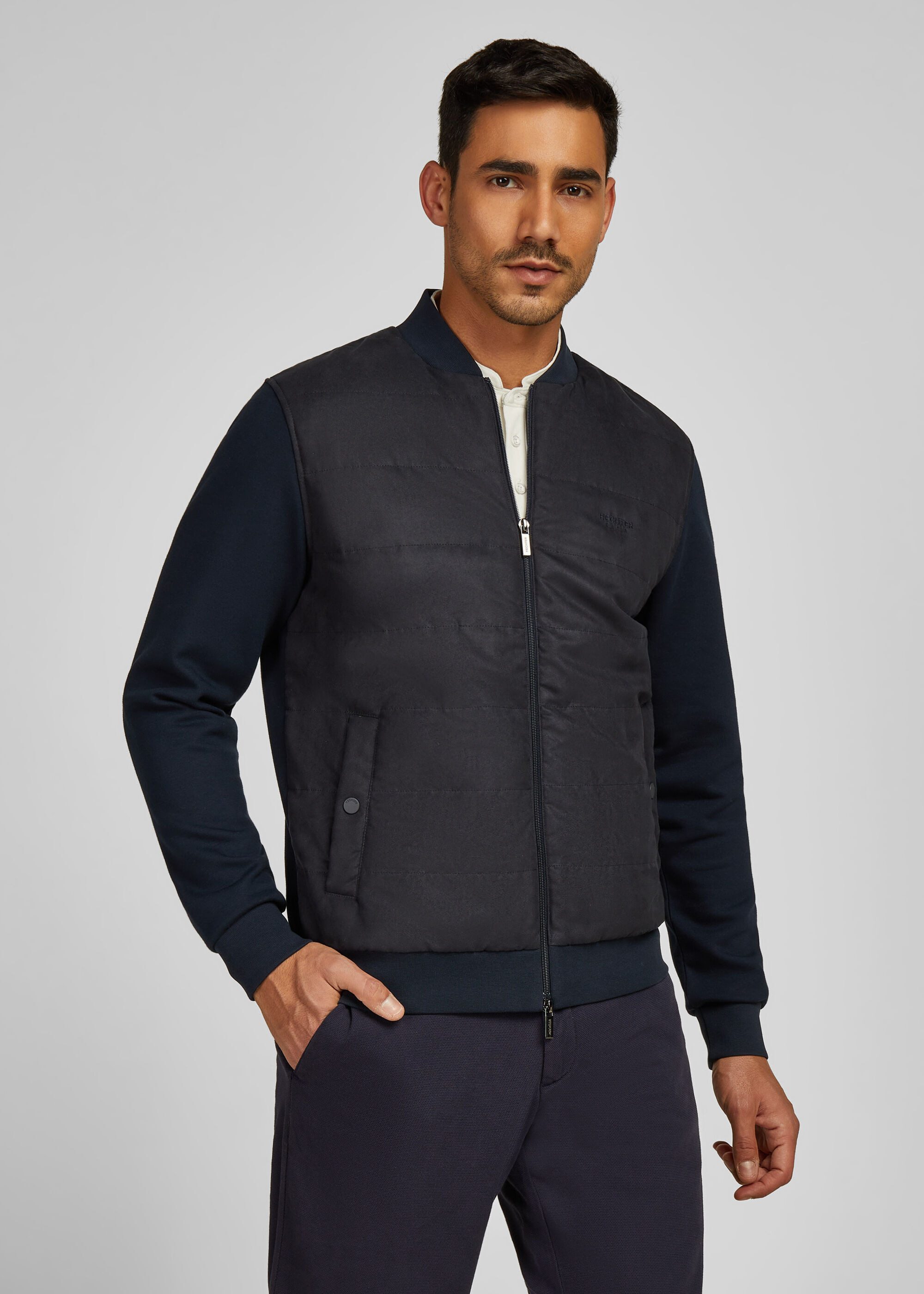 HECHTER PARIS Funktionsjacke (1-St) Wildleder-Front, Modal-Mischung günstig online kaufen