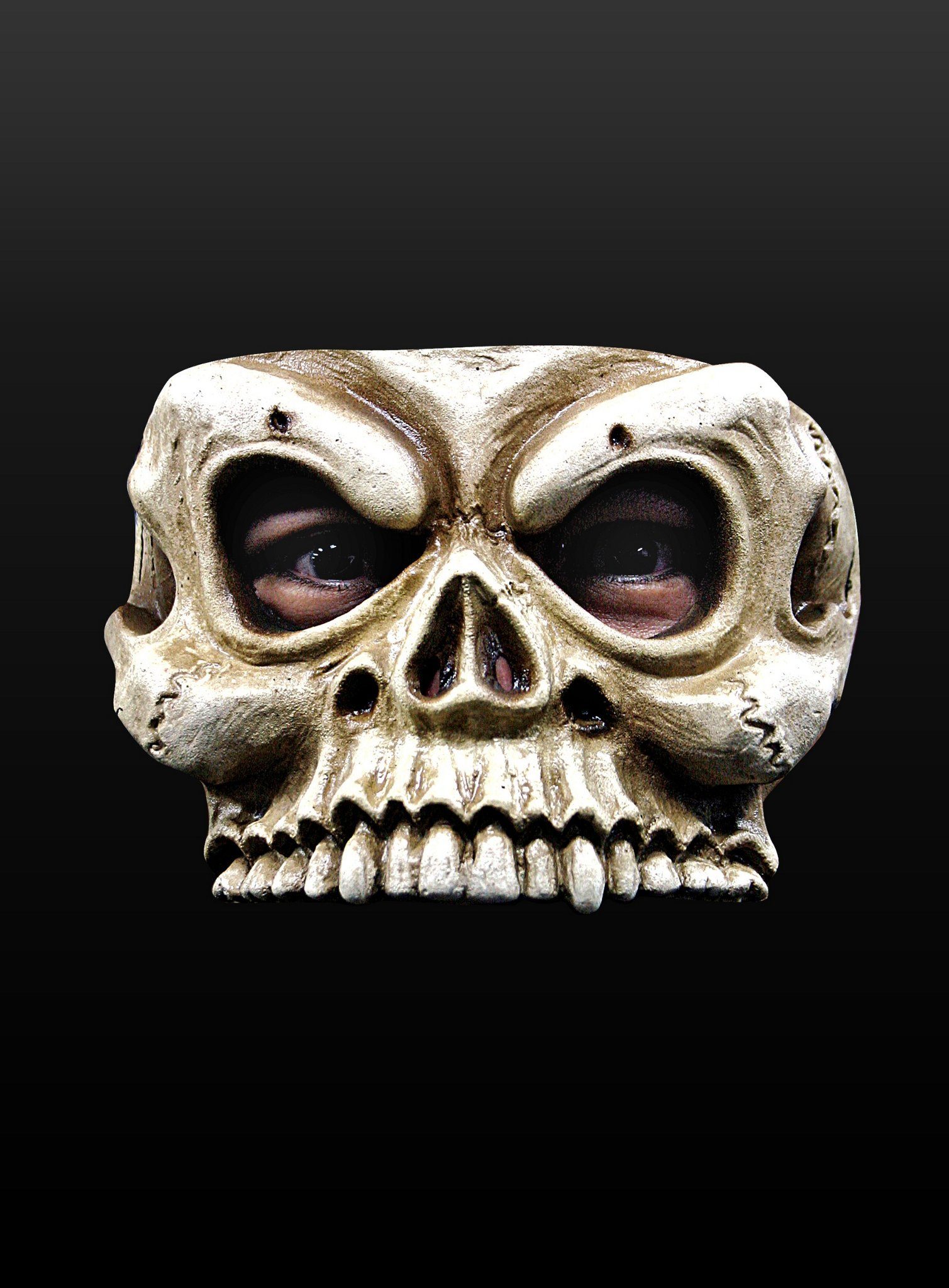 Verkleidungsmaske Skelettschädel - Halloween Maske Herren Damen