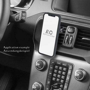 MONOCORD Handyhülle Magsafe Case für iPhone 12 / 12 Pro - Schwarz 6 Zoll, Case geeignet für MagSafe kabelloses Aufladen, MagSafe Zubehör, Magnet