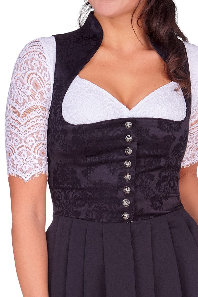 Berwin & Wolff Dirndl Midi Dirndl 1tlg. - GESINA - schwarz