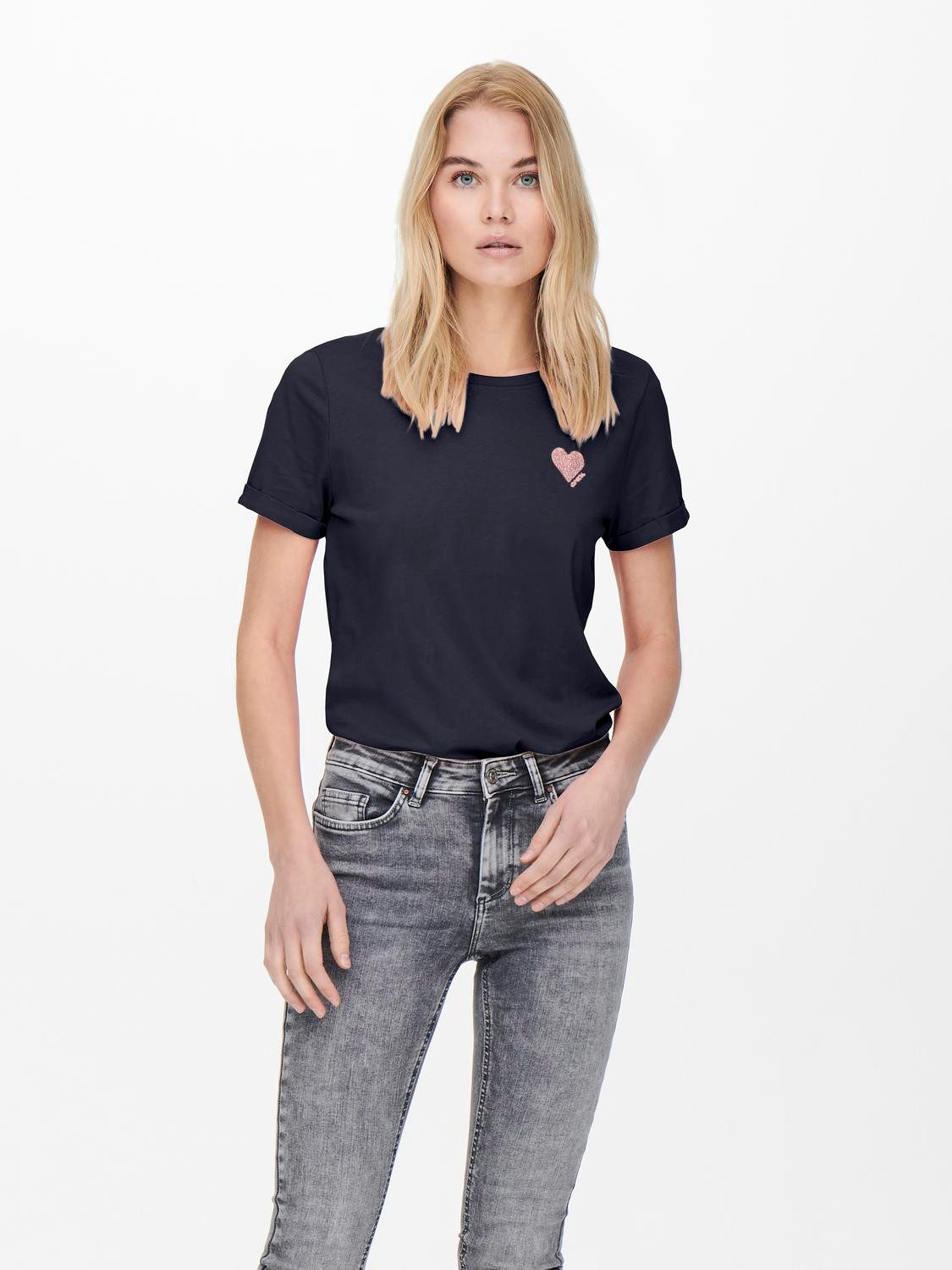 Kurzarmshirt ONLKITA S/S LOGO TOP NOOS