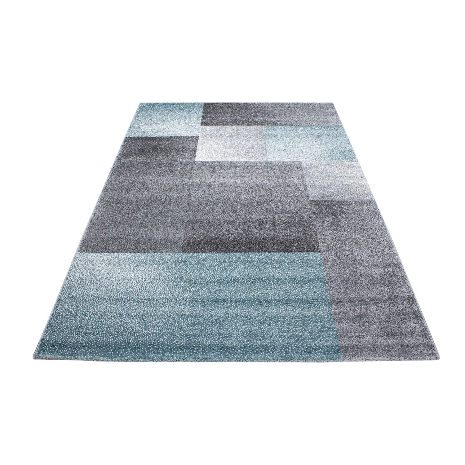 Carpettex Frisé-Teppich Kariert Design, Läufer, Höhe: 11 mm, Kurzflor Teppi günstig online kaufen
