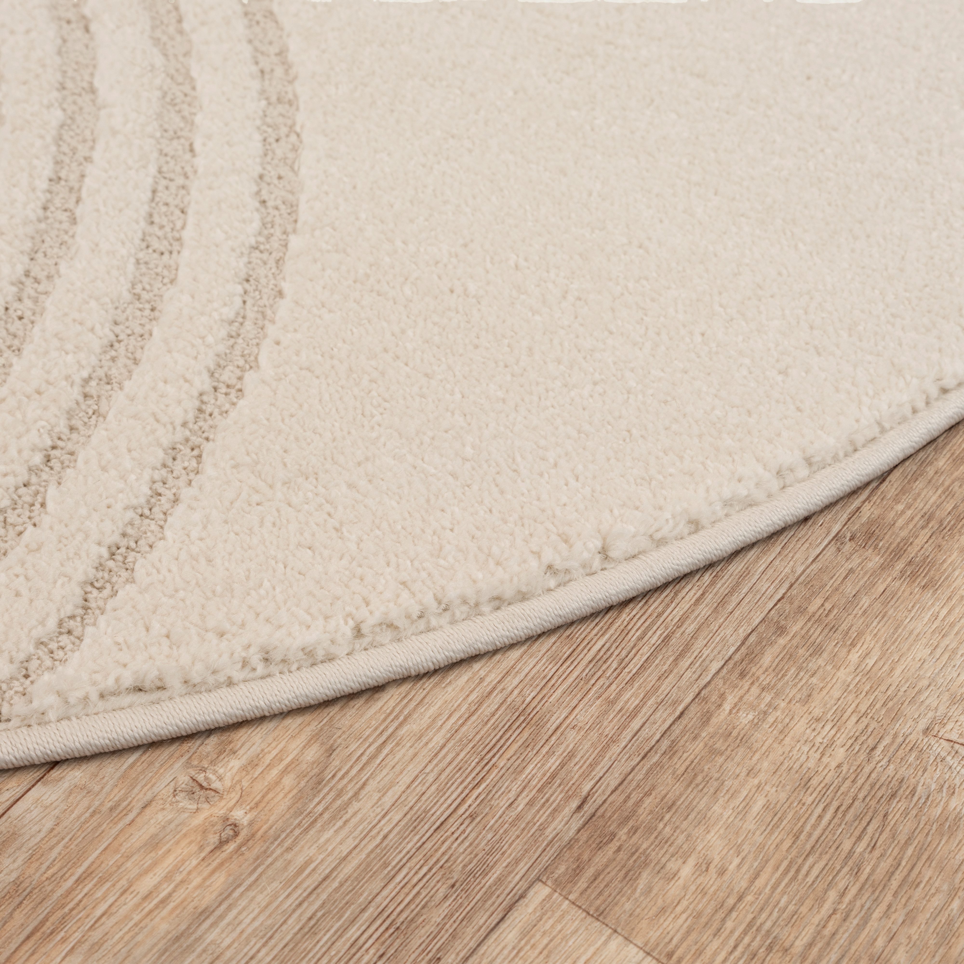 merinos Teppich Eclipse, rund, Höhe: 14 mm, moderner Teppich, geometrisches Design, hohe Flordichte und weich