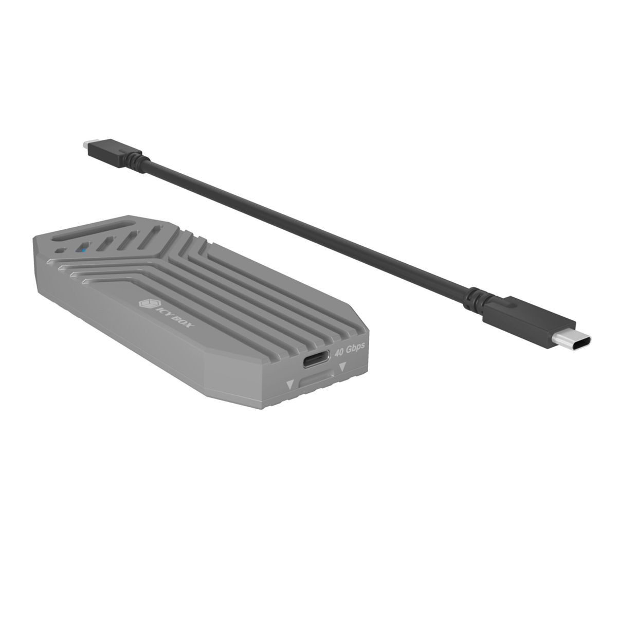 ICY BOX Festplatten-Gehäuse IB-1919M-C42 USB4 M.2 NVMe Gehäuse