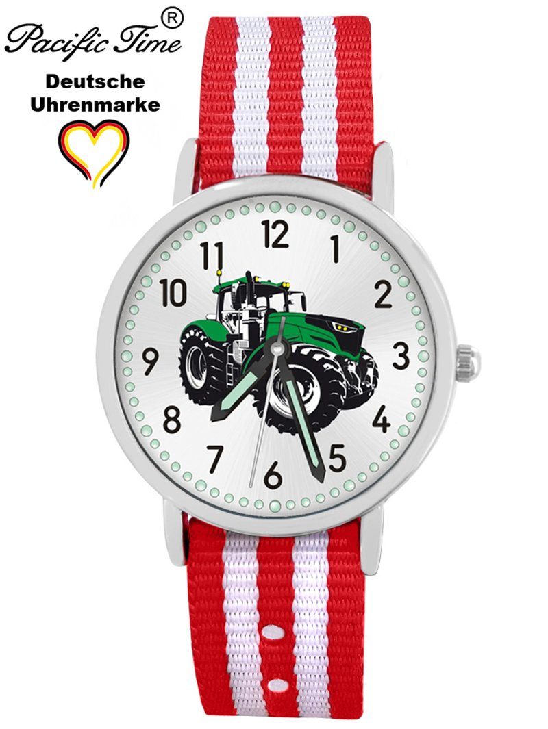 Mix und grün Quarzuhr Design rot Armbanduhr Gratis weiss Match - Time Wechselarmband, Pacific Kinder Versand Traktor