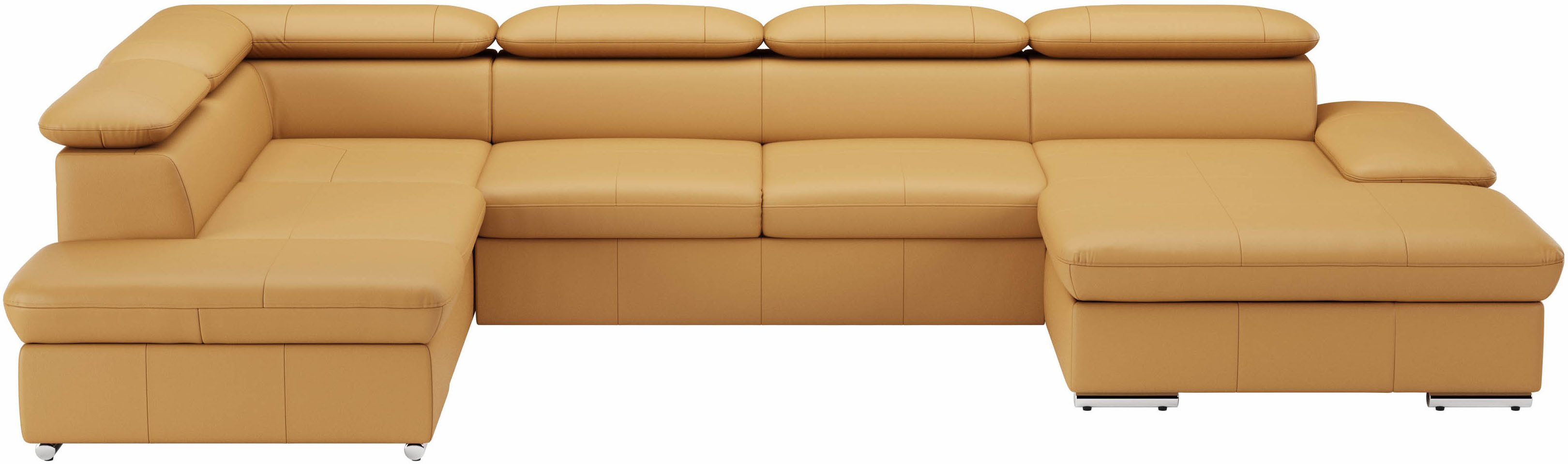 sit&more Wohnlandschaft Valantine U-Form, B: 349 cm, mit Arm- & Kopfteilverstellung, optional mit Bettfunktion