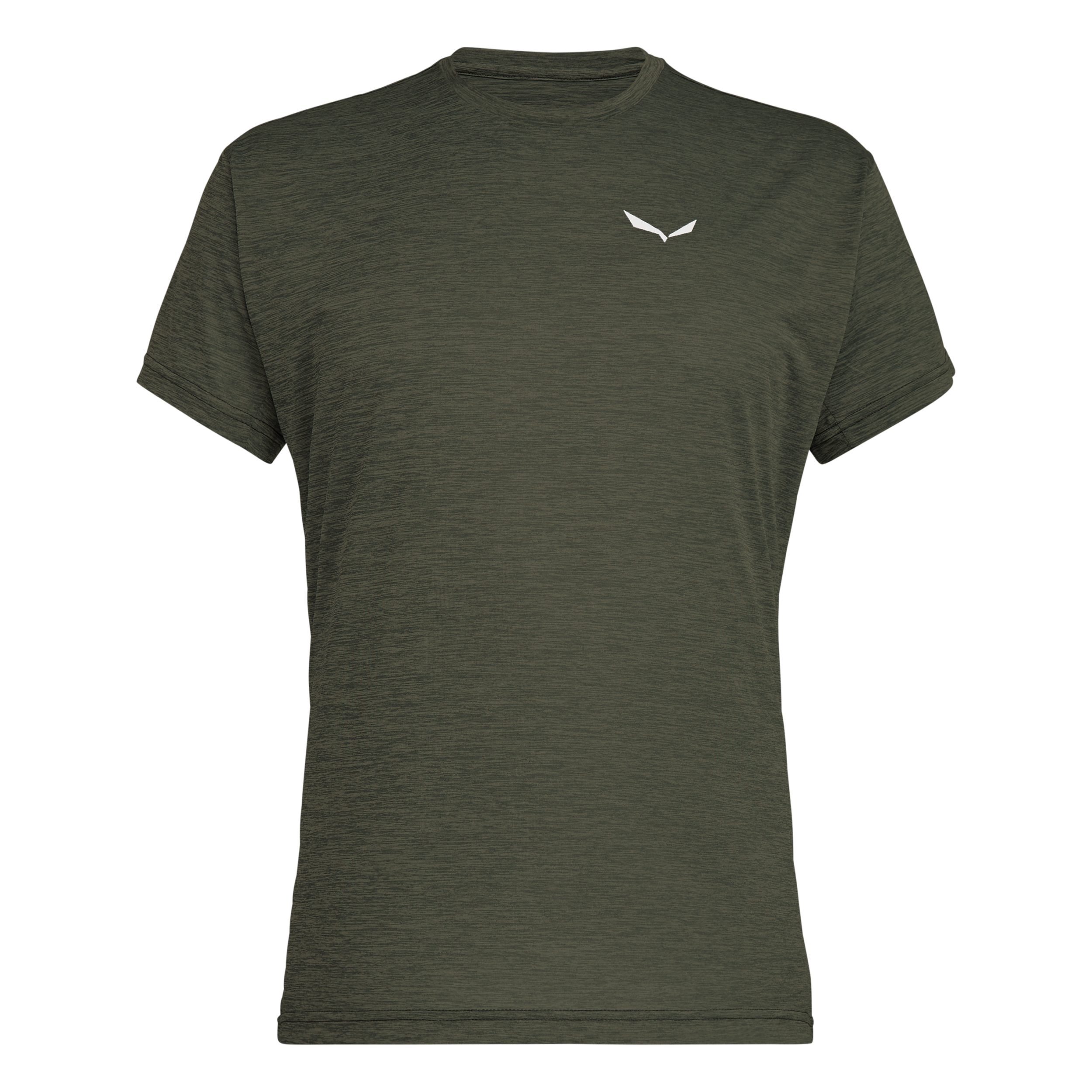 Salewa Kurzarmshirt PUEZ MELANGE DRY M S/S TEE FADED GREEN MELANGE