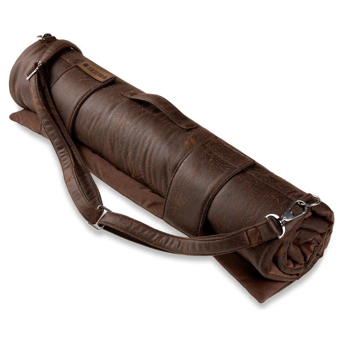 Wolters Tierdecke Vintage Reisedecke rollbar braun